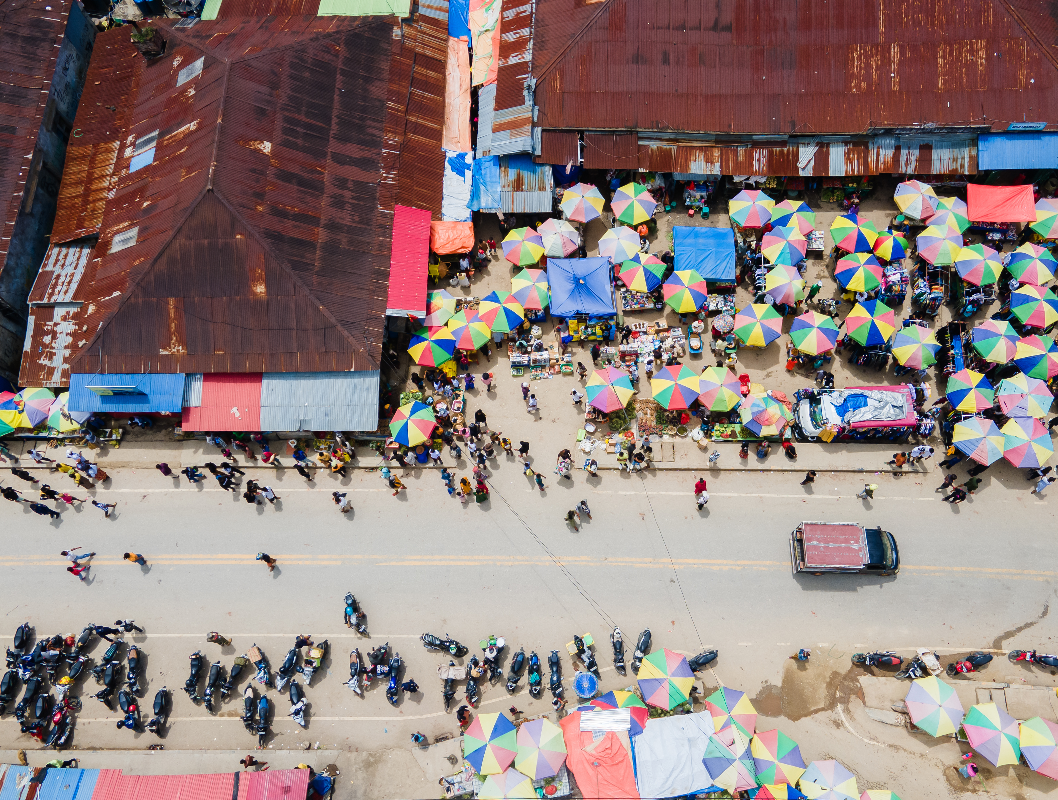 Market And Shops In The Center Of Maubisse In Munical Ainaro, Timor Leste
